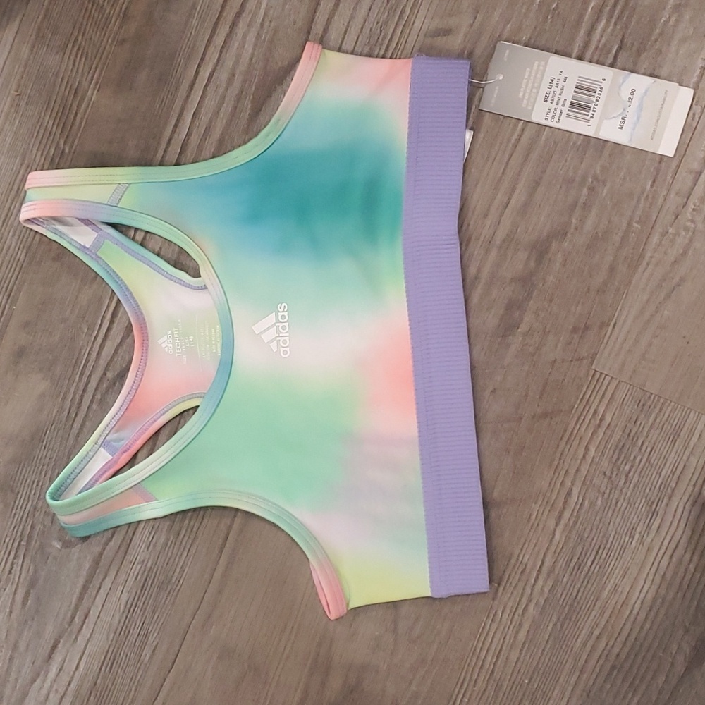 Adidas Aeroready TechFit Sports Bra Size Large/14 - Picture 3 of 4